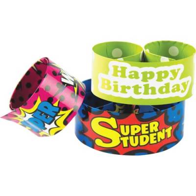 Teacher Created Resources Slap Bracelet Assortment (6154)