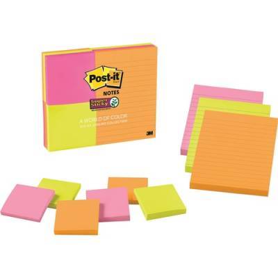 3M Post-it Rio de Janeiro Super Sticky Notes Combo (46339SSAU)