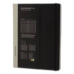 Moleskine Professional Notebook, Narrow Rule, Black Cover, 9.75 x 7.5, 192 Sheets (PROPFNTB4HBK)