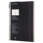 Moleskine Professional Notebook, Medium/College Rule, Black Cover, 11 x 8.5, 176 Sheets (PROPFNTB7HBK)