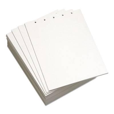 Domtar Custom Cut-Sheet Copy Paper, 92 Bright, 5-Hole, 20lb, 8.5 x 11, White, 500/Ream (851254)