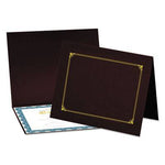 Universal Certificate/Document Cover, 8 1/2 x 11 / 8 x 10 / A4, Burgundy, 6/PK (UNV76896)