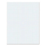 Universal Quadrille-Rule Glue Top Pads, 4 sq/in Quadrille Rule, 8.5 X 11, White, 50 Sheets, Dozen (UNV20631)