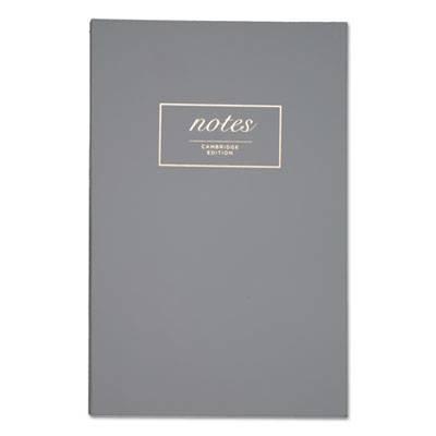 Cambridge Workstyle Notebook, 1 Subject, Wide/Legal Rule, Gray Cover, 8.5 x 5.5, 80 Sheets (59289)