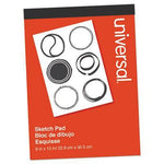 Universal Sketch Pad, 160 lb, 9 x 12, White, 70 Sheets (UNV66370)